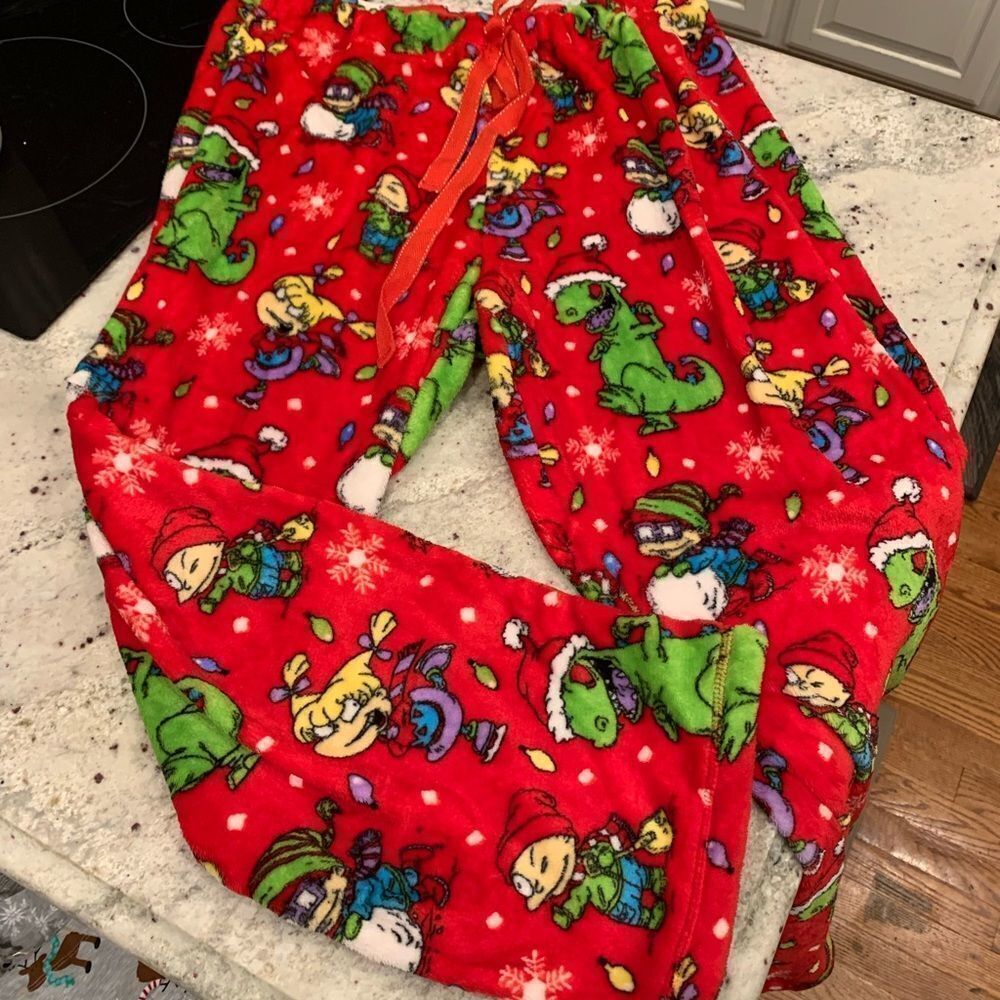 Nickelodeon Rugrats Christmas Pajama Pants sz 3X Like New